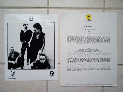 Ultra rare 1991 promo - u2, ultra-rare