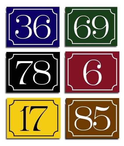 House number plaques signs - house,