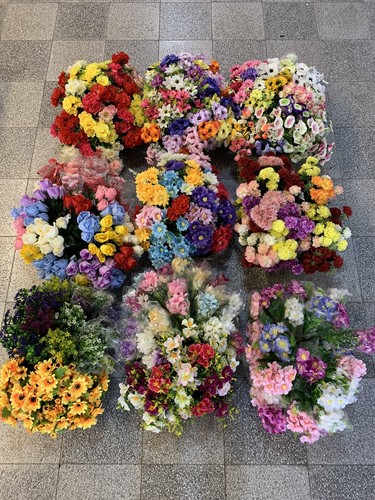 12x bushes artificial - artificial, silk