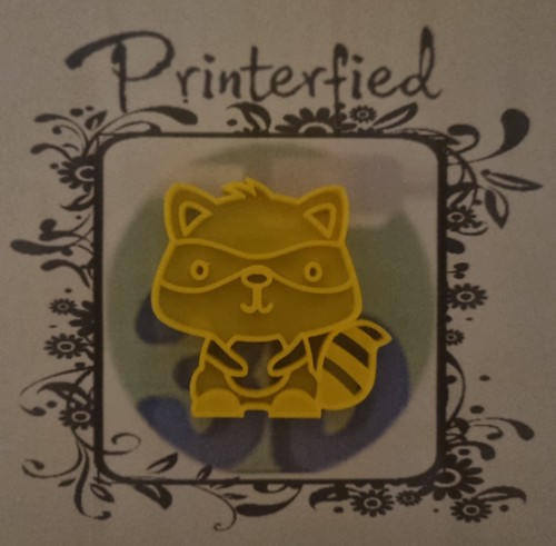 Racoon chibi cookie press - racoon,