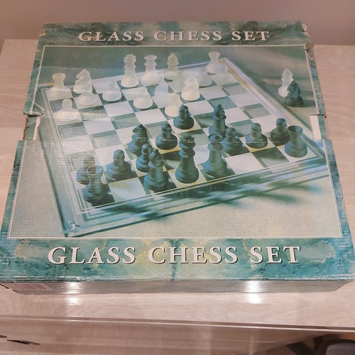 Glass chess set - chess,