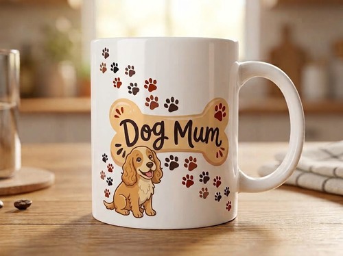 Cocker spaniel dog mum - cocker, mug