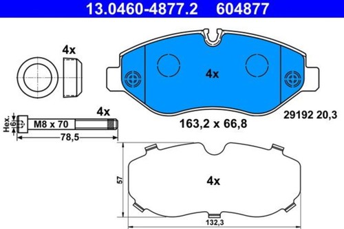 Disc brake pad set ate - brake,