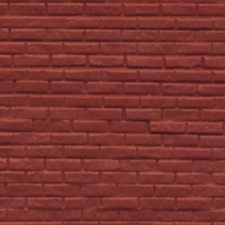 Dolls House Rough Red Brick Sheet Miniature 1:24 Moulded Plastic