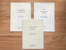 Quad 77 Instruction Books