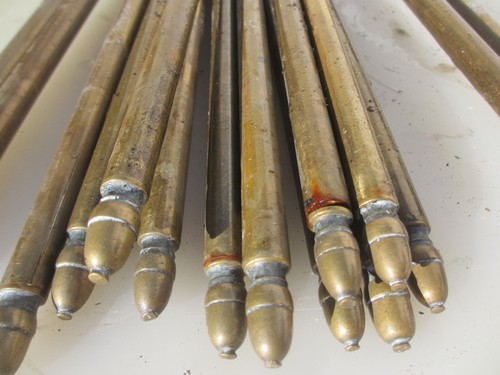 Antique brass stair - stair, rods