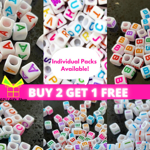 Letter alphabet beads cube - alphabet,