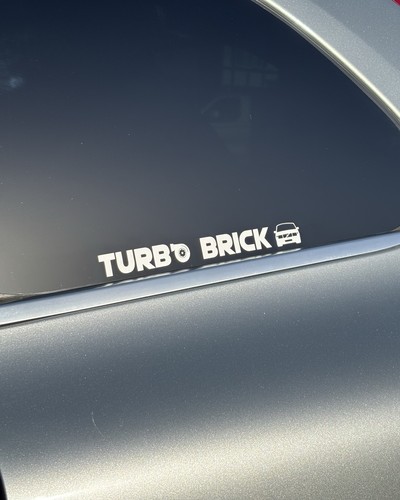Volvo turbo brick vinyl - 2x, brick"