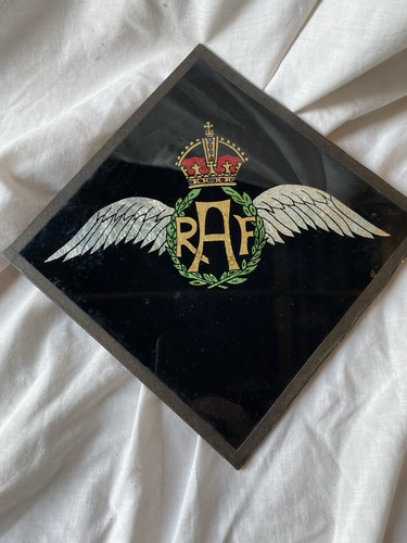 Vintage raf badge glass - vintage,