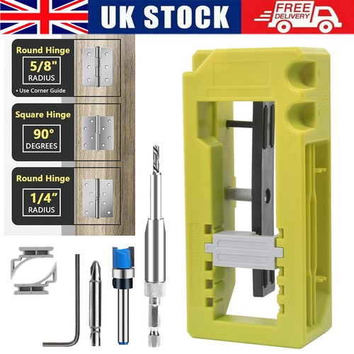 Door hinge routing jig - door,
