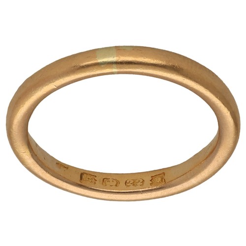 22ct gold ring 18g wedding - 22ct,