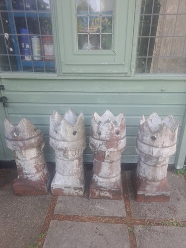 Vintage king chimney pots - chimney,