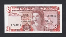 £1 One Pound GOVERNMENT OF GIBRALTAR 1988 Banknote P20 GEM UNC (DGR501X)