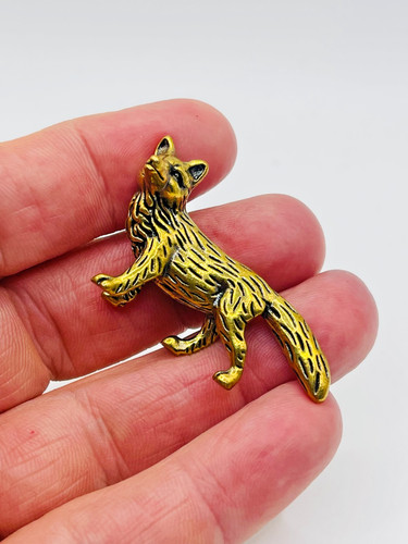 Solid brass fox mini - solid,
