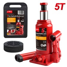 5 Ton Bottle Jack Hydraulic Lifting Rubber Jack Pad Heavy Duty Truck RV Tractors