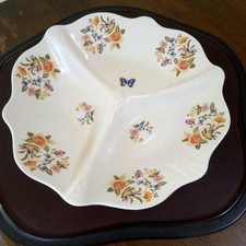 [Near Mint] Aynsley Cottage Garden Hors d'oeuvre Plate From Japan