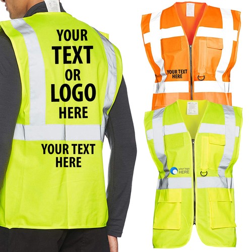 Vis personalised zip vest - hi,