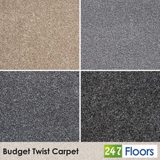 Cheap Carpet £5.49/m² Free Delivery Twist Grey Hardwearing Lounge stairs bedroom