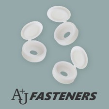 HINGED SCREW CAP COVERS WHITE