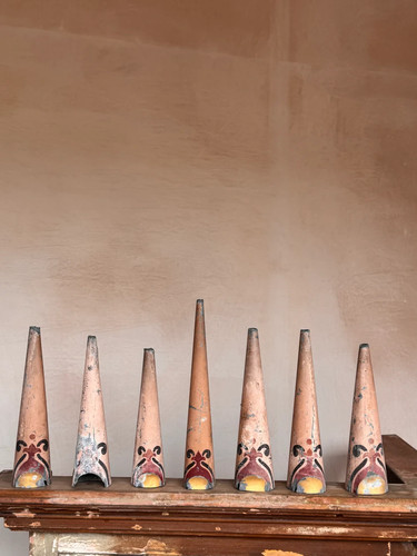 Organ painted pipe reed - painted,
