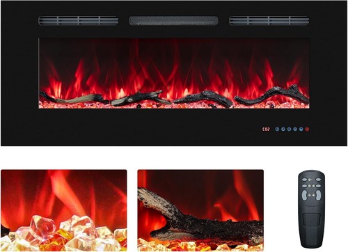 Electric fireplace heater 36in - fireplace,