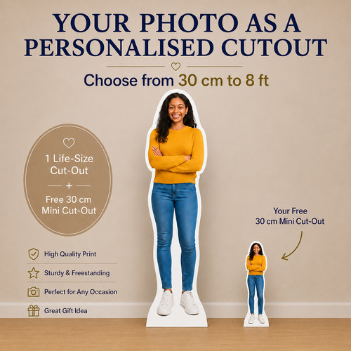 Personalised cardboard cutout - personalised,