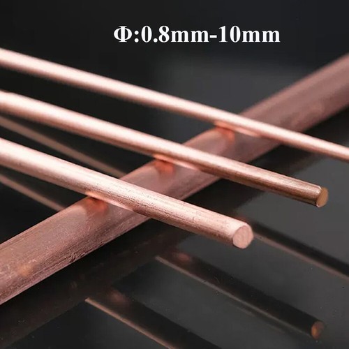 Pure copper round rod - round, 99.9%