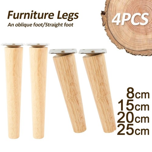 4pcs wooden furniture legs - wooden,