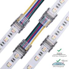 LED connector strip to strip / strip to cable 2 4 5 6 pin 10mm 12mm wide