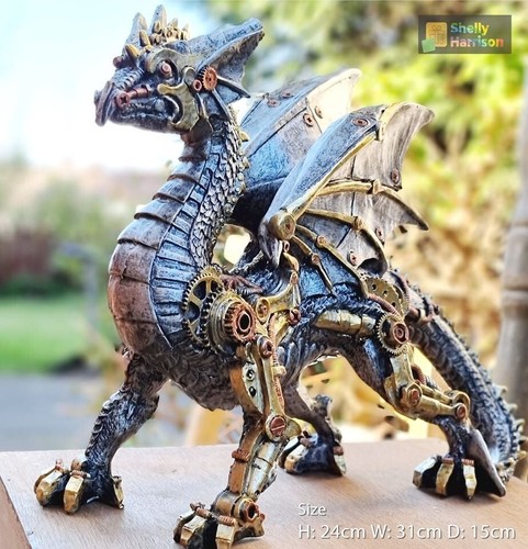 Steampunk dragon mythical - steampunk,