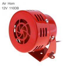 12V Red Car Truck Motorcycle Driven RED Air Raid Siren Horn Alarm 110dB Speaker