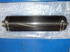 Vespa/Lambretta S1 2 3 Li GP SX TV Expansion Exhaust Carbon End Can Silencer