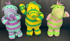 FISHER-PRICE MATTEL 2002 THE FIMBLES SMALL Fimbo, Florrie and Baby Pom SOFT TOYS