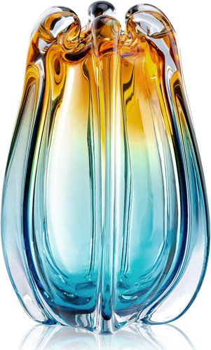 Hand blown glass - blown, vase
