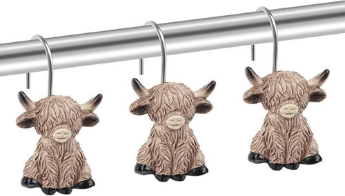 Highland cow shower curtain - highland,