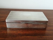Art Deco Cigarette Case Solid Silver Many Marks H Bros