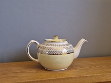 Vintage Sadler Teapot. Yellow, Gold And White. VGC.