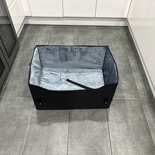 Dog Car Seat Portable Booster Seat with Storage Pockets Pet Car Bed Carrier