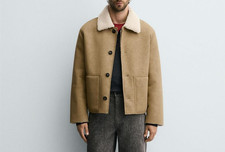 ZARA MENS DOUBLE-FACED FAUX