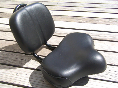 Black bicycle seat back - black,