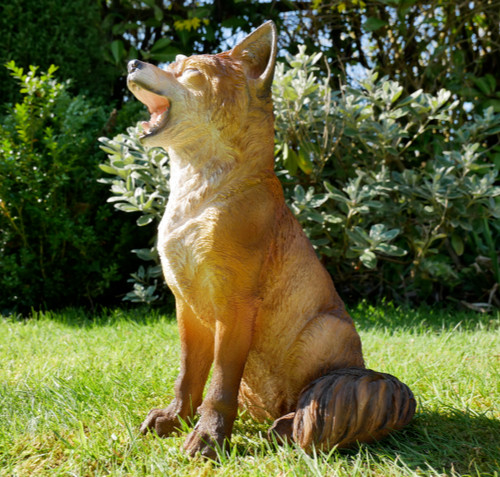 Fox figure garden - garden, statue