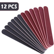 12pcs Nail files professional emery boards 100/180 grit for acrylic and natural