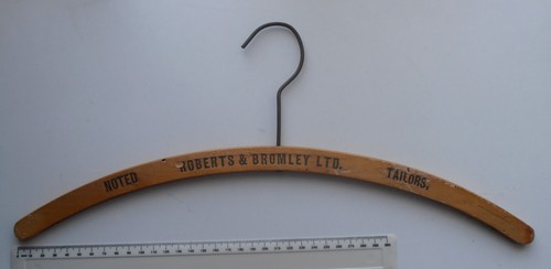 Vintage wooden coat hanger - vintage,