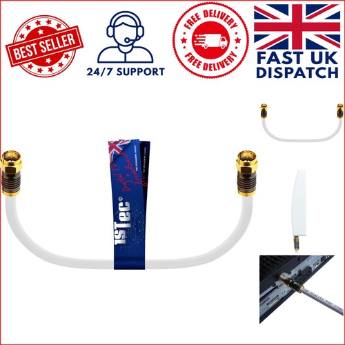 30cm white coaxial cable - cable, for