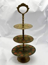 VINTAGE BRASS 3 TIER CAKE