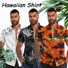 MENS HAWAIIAN SHIRT BEACH