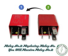 Fiat Alfa Lancia 4Pin Red (Replacement) Relay 34F231002 Omron 1/11299/85 12V 30A