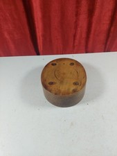 Antique French Wooden Milliners Hat Form Block Stand 