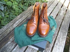 CROCKETT & JONES MENS CONISTON BOOTS UK7.5 / US8.5 TAN  EXCELLENT BOXED BAGS