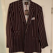 Joe Browns Boating Blazer Mens Striped Regatta Mod 60’s Cruise Holiday 48R